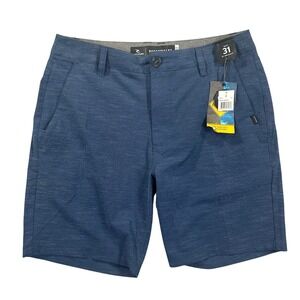 Rip Curl Hybrid Shorts Mens 31 Blue Jackson 18 Boardwalk Walkshort Surf Swim NWT